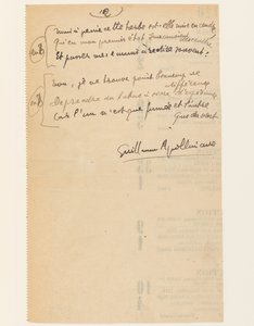 “轶事生活。“国际联盟的赞美诗”。烟草。”，1918年8月15日 作者 纪尧姆·阿波利奈尔