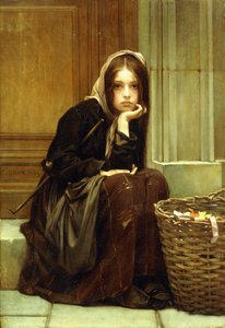 一篮子丝带，1869年 作者 Guillaume Charles Brun