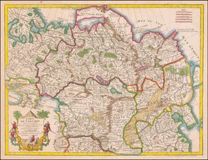 1766 年地图 - 根据关系绘制的鞑靼地图 作者 纪尧姆·德利斯（Guillaume Delisle）