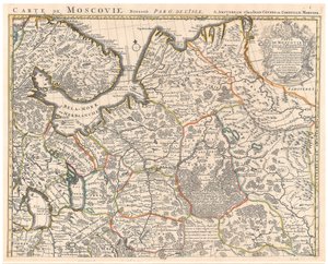 Map of Muscovy par Delisle (De L