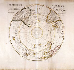 南（南极）极点图集》，作者是地理学家纪尧姆-德利斯勒（1675-1726）。 作者 纪尧姆·德利斯（Guillaume Delisle）