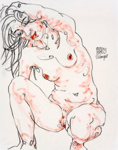 女性裸体，飞扬的思绪