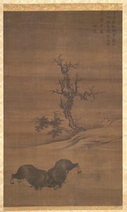 景观中的牧童和水牛，12世纪。 作者 郭敏