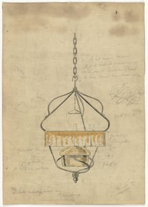 吊灯的设计 作者 Gust van de Wall Perné（艺术家签名）