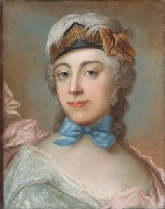 乌里卡·夏洛特男爵夫人爆炸门1724-1780的肖像。
