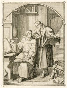马丁-路德和菲利普-梅兰希顿（Philippe, Philippus Melanchthon 作者 古斯塔夫·费迪南德·利奥波德·科尼格
