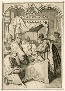 马丁-路德病重，选帝侯约翰-弗里德里希（Johann Frederic Ier de Saxe 作者 古斯塔夫·费迪南德·利奥波德·科尼格