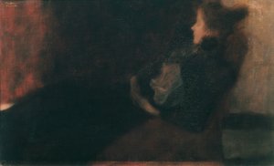 壁炉边的女士 作者 古斯塔夫·克里姆特