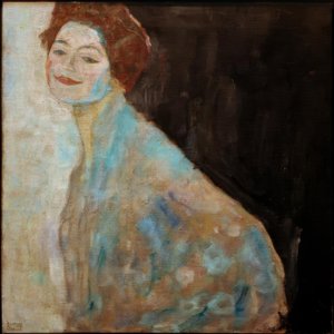 白色的一位女士的画像 作者 古斯塔夫·克里姆特