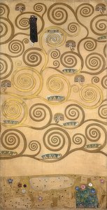 Stoclet饰带的设计。细节。 1905-09 作者 古斯塔夫·克里姆特