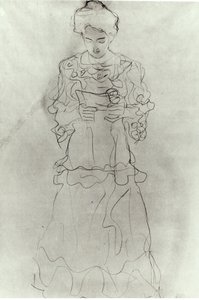 女孩读我， 作者 古斯塔夫·克里姆特