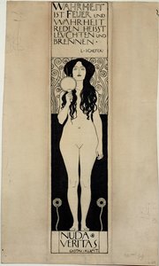 Nuda Veritas，后期油画研究 作者 古斯塔夫·克里姆特