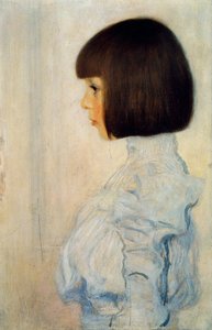 海伦·克里姆特的肖像，1898年 作者 Gustav Klimt