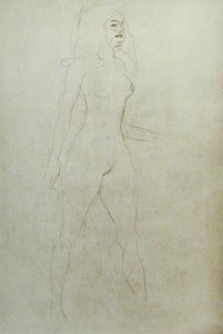 裸体站立（背面 作者 古斯塔夫·克里姆特