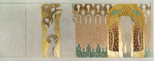 贝多芬浮雕，细节 作者 古斯塔夫·克里姆特
