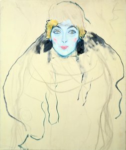 女人的头女人的头，1917年 作者 古斯塔夫·克里姆特