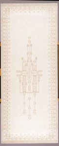 窗帘面板，约1908年（棉和亚麻） 作者 古斯塔夫·斯蒂克利