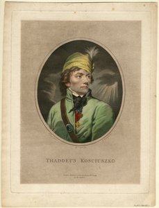 塔德乌斯·科西乌斯科（Tadeusz Kosciuszko）的肖像1746-1817，1795年