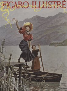 在布尔歇湖。 1895年9月Le Figaro Illustre的封面