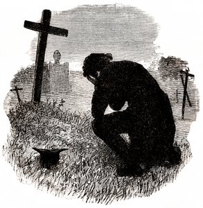 哀悼》（维克多-雨果的《悲惨世界》）（雕刻，19 世纪末）