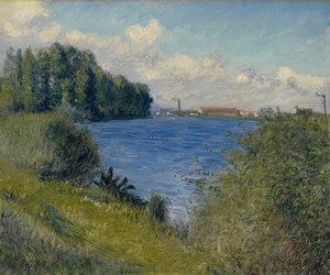 塞纳河在Argenteuil。约于1892年 作者 古斯塔夫·卡耶博特