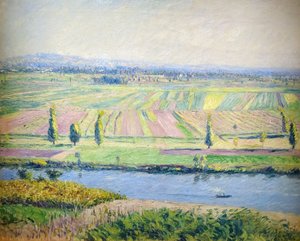 法语  La Plaine de Gennevilliers 从 Argenteuil 山庄望去的热内维利耶平原 作者 古斯塔夫·卡耶博特