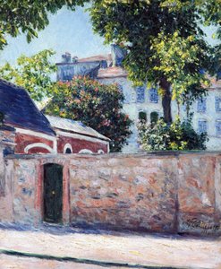Houses in Argenteuil - Peinture de Gustave Caillebotte (1848-1894) 作者 古斯塔夫·卡耶博特