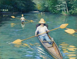 Skiffs, 1877. 作者 古斯塔夫·卡耶博特