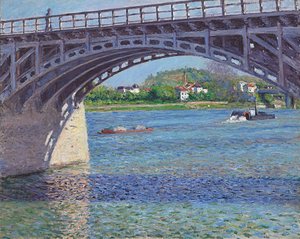 阿根廷大桥和塞纳河；阿根廷大桥和塞纳河，约1883年 作者 Gustave Caillebotte