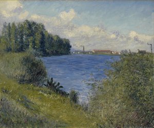 塞纳河，阿根廷，约1892年（布面油画） 作者 古斯塔夫·卡耶博特