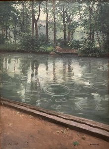 耶尔河，雨的影响，1875 年。古斯塔夫-凯勒博特 作者 古斯塔夫·卡耶博特