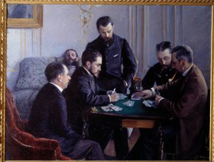 围攻部分。 古斯塔夫·卡耶博特 (Gustave Caillebotte) 的绘画 (1848-1894) 作者 古斯塔夫·卡耶博特