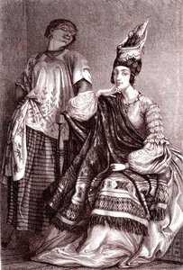 Signare 是塞内加尔圣路易斯市的混血法国非洲妇女。 1861（雕刻）
