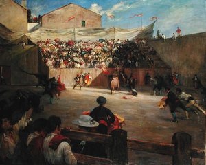 1888年在比斯开的战斗训练 作者 古斯塔夫·科林
