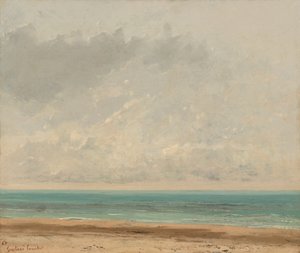 平静的海，1866年。 作者 古斯塔夫·库尔贝
