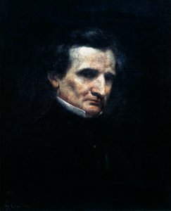 赫克托·柏辽兹（Hector Berlioz），法国浪漫作曲家，1850年 作者 古斯塔夫·库尔贝
