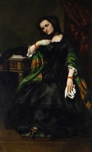 奥古斯特·库克（Auguste Cuoq）女士Mathilde Desportes，1827-1910年，约。 1852-57。 作者 古斯塔夫·库尔贝