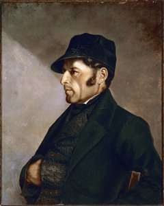 Eleonor Regis Courbet的肖像，画家的父亲，古斯塔夫·库尔贝特（Gustave Courbet）绘画 作者 古斯塔夫·库尔贝
