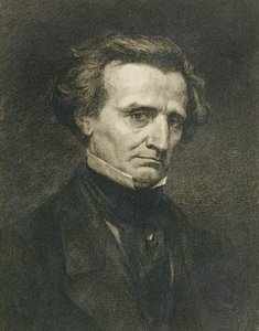 Hector Berlioz（1803-69）的肖像由A. Gilbert，酒吧刻。在&39;Gazette des Beaux-Arts&39;