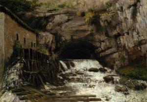 路易的源头，1864年。 作者 古斯塔夫·库尔贝