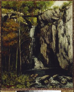 米翁 Gour de Conche 的陷落（布面油画 作者 古斯塔夫·库尔贝