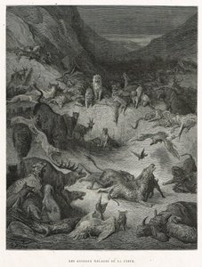 染上瘟疫的动物 作者 古斯塔夫·多尔（Gustave Dore）