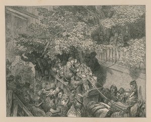 一个拥挤的马车教练 作者 古斯塔夫·多尔（Gustave Dore）
