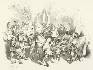 在Richelieu对Dueling（凹版印刷）的法令之后 作者 古斯塔夫·多尔（Gustave Dore）
