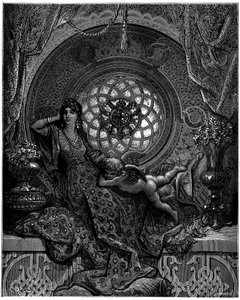 Alcina的美丽克服了Ruggiero的所有疑虑 作者 古斯塔夫·多尔（Gustave Dore）