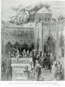 在弗朗索瓦·拉伯莱 (François Rabelais) (1483 - 1553) 在 Gargantua (1534) 之后，他们的一生都不是受法律、法规或规则的约束，而是根据他们的意愿和坦率的意愿。 由 Gustave Dore (1832-1883) 雕刻。 作者 古斯塔夫·多尔（Gustave Dore）