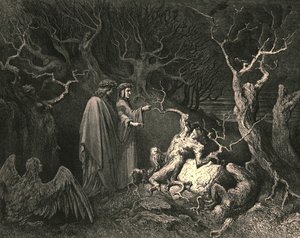 直直的后备箱喊道，c1890，为什么要摘我。 作者 古斯塔夫·多尔（Gustave Dore）