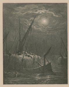 泰晤士河上的船 作者 古斯塔夫·多尔（Gustave Dore）