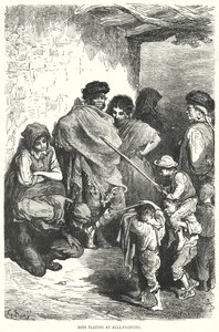 玩斗牛的男孩（雕刻） 作者 古斯塔夫·多尔（Gustave Dore）