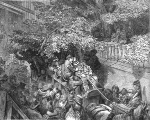 陷在枝头》，1872年。   作者 古斯塔夫·多尔（Gustave Dore）